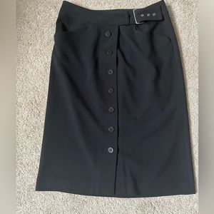 Grace Elements Front Button High Waist Pencil Skirt
